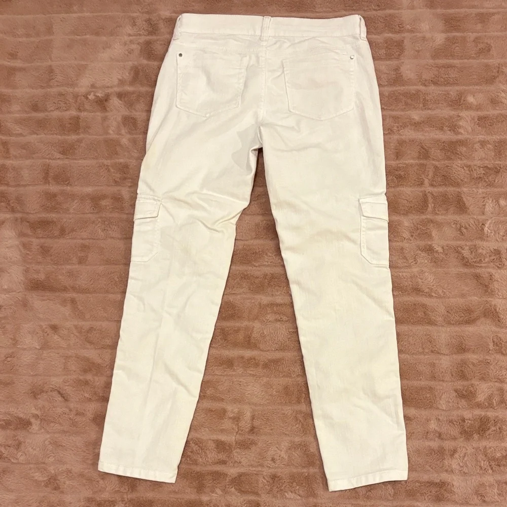 White House Black Market White Cargo-Style Skinny Jeans - Picture 4 of 4